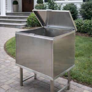 Lixeira Bau com tampa 700x500mm